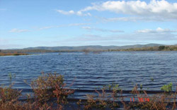 Fig. XVIII – Vista do lago da Faz. Senhor do Bonfim